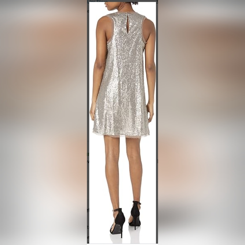 Sequined Racer Back Dress - Picture 3 of 5